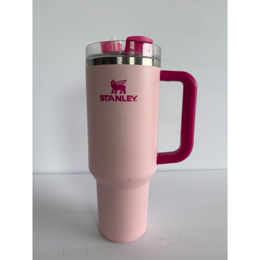 Stanley Quencher H2.0 FlowState 40oz Tumbler Pink Travel Mug Cup with Handle